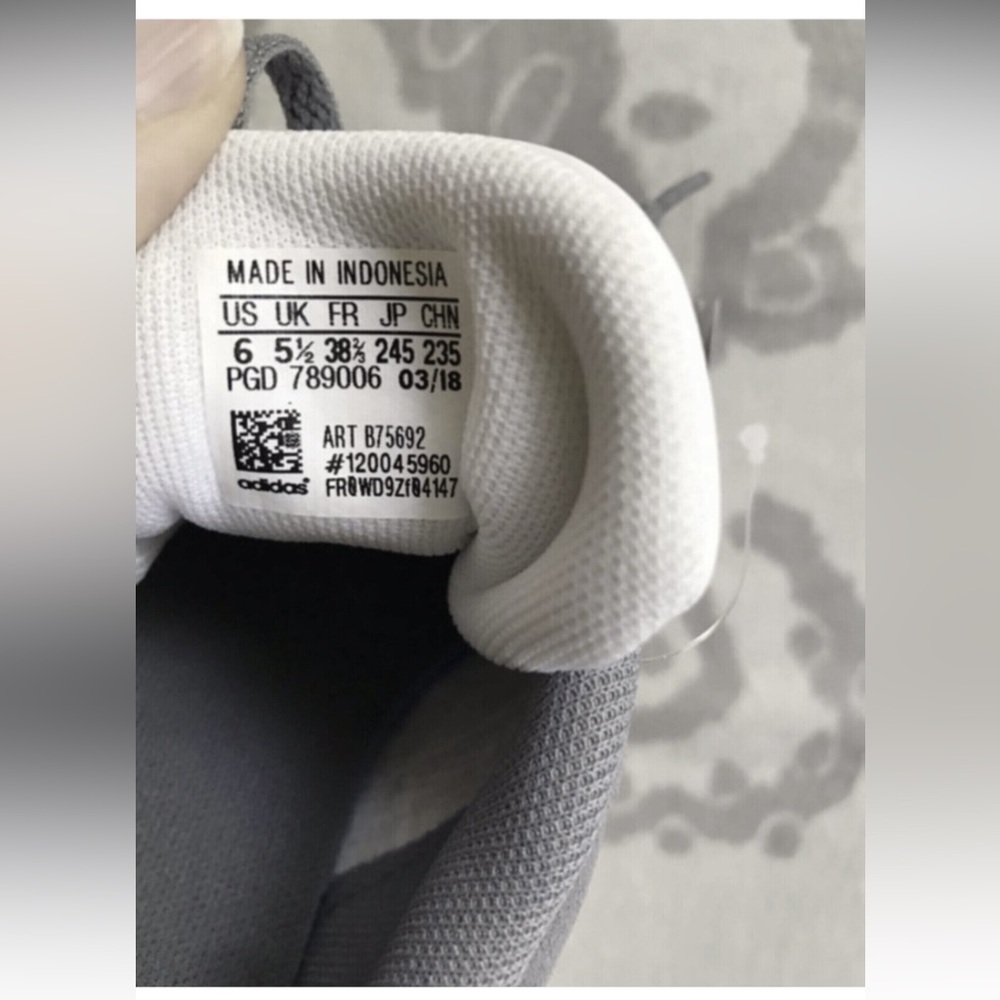 NWT Adidas Grey Sneakers - Picture 2 of 9